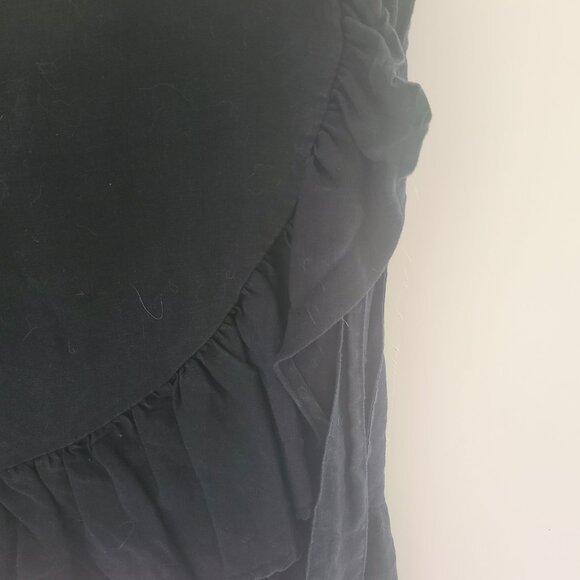 Linen Skirt with Frill Hem and Tie Waist - Picture 2 of 7